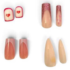 Cherry Nail Tips 95 Assorted Faux Multicolor